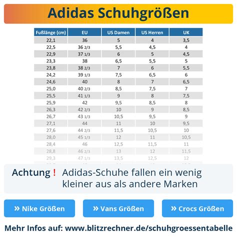 adidas fußballschuhe größentabelle